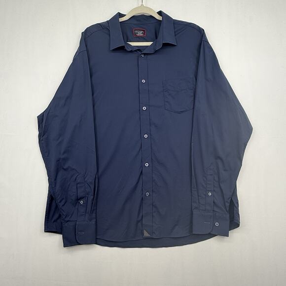 UNTUCKit Other - UNTUCKit Shirt Mens XXL Gironde Black Slim Fit Nylon Performance